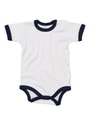 Baby Rompertje Ringer Babybugz BZ19 wit-Navy